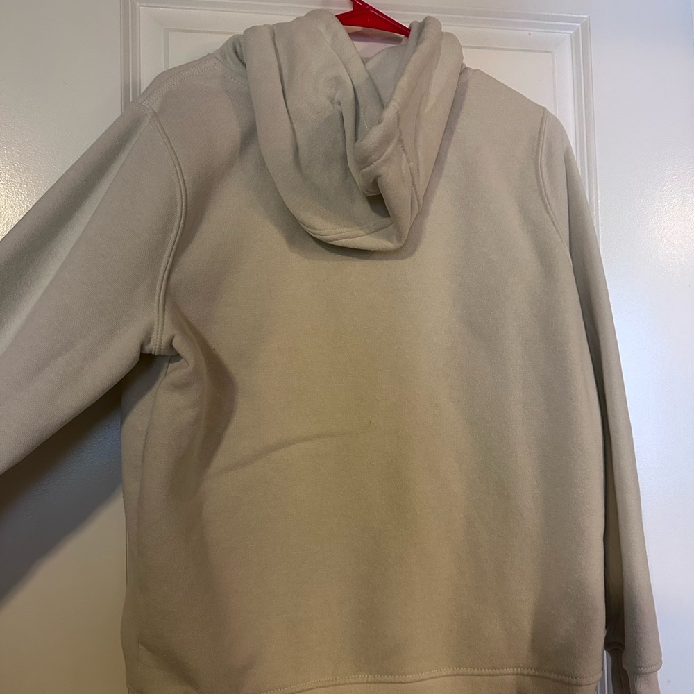Carhartt Off-White Hoodie with purple Logo - Picture 2 of 4